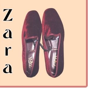 New Zara Burgundy Loafers, Size 38 (7.5-8)